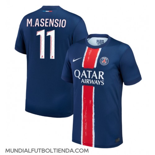 Camiseta Paris Saint-Germain Marco Asensio #11 Primera Equipación Replica 2024-25 mangas cortas